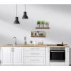 imageSorbus Floating Shelves for Wall Bathroom Shelves Wall Mounted for Kitchen Bedroom Bathroom Storage Over Toilet Hanging Book Shelf for all Home Decor Living Room Walnut 3 PackMahogany