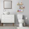 imageSorbus Floating Shelves for Wall Bathroom Shelves Wall Mounted for Kitchen Bedroom Bathroom Storage Over Toilet Hanging Book Shelf for all Home Decor Living Room Walnut 3 PackMaple Wood