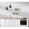 imageSorbus Floating Shelves for Wall Bathroom Shelves Wall Mounted for Kitchen Bedroom Bathroom Storage Over Toilet Hanging Book Shelf for all Home Decor Living Room Walnut 3 PackWhite