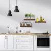 imageSorbus Floating Shelves for Wall Bathroom Shelves Wall Mounted for Kitchen Bedroom Bathroom Storage Over Toilet Hanging Book Shelf for all Home Decor Living Room Walnut 3 PackWalnut