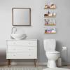 imageSorbus Floating Shelves for Wall Bathroom Shelves Wall Mounted for Kitchen Bedroom Bathroom Storage Over Toilet Hanging Book Shelf for all Home Decor Living Room Walnut 3 PackMaple Wood