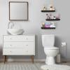 imageSorbus Floating Shelves for Wall Bathroom Shelves Wall Mounted for Kitchen Bedroom Bathroom Storage Over Toilet Hanging Book Shelf for all Home Decor Living Room Walnut 3 PackBlack