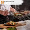imageSorbus Grill Basket  Stainless Steel Large Folding Barbecue Grilling Basket with Handle Portable BBQ Accessories for Fish Shrimp Vegetables Grilling Accessories Gifts for Outdoor Cooking Camping 2 Pack2 Pack