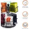 imageSorbus Tea Bag Spinning Carousel  Tea Caddy Organizer for Countertop  Matcha Station Accessories  2 Tier Revolving Storage for Pantry  Holds Up to 60 Large Tea BagsBlack