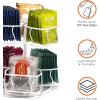 imageSorbus Tea Bag Spinning Carousel  Tea Caddy Organizer for Countertop  Matcha Station Accessories  2 Tier Revolving Storage for Pantry  Holds Up to 60 Large Tea BagsWhite