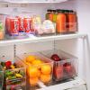 imageSorbus Set of 8 Clear Fridge Organizers  Refrigerator ampamp Pantry Bins for Organizing Food  2 Different Sizes with Handles  Kitchen Bathroom ampamp Closet Storage Containers