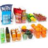 imageSorbus Set of 8 Clear Fridge Organizers  Refrigerator ampamp Pantry Bins for Organizing Food  2 Different Sizes with Handles  Kitchen Bathroom ampamp Closet Storage Containers