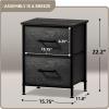 imageSorbus Fabric Dresser for Kids Bedroom  Chest of 6 Drawers Tall Storage Tower Clothing Organizer for Closet for Playroom for Nursery Steel Frame Fabric Bins  Wood Handle GreigeGray Wood