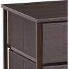 imageSorbus Fabric Dresser for Kids Bedroom  Chest of 6 Drawers Tall Storage Tower Clothing Organizer for Closet for Playroom for Nursery Steel Frame Fabric Bins  Wood Handle GreigeBrown