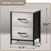 imageSorbus Fabric Dresser for Kids Bedroom  Chest of 6 Drawers Tall Storage Tower Clothing Organizer for Closet for Playroom for Nursery Steel Frame Fabric Bins  Wood Handle GreigeGreige