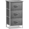 imageSorbus Fabric Dresser for Kids Bedroom  Chest of 6 Drawers Tall Storage Tower Clothing Organizer for Closet for Playroom for Nursery Steel Frame Fabric Bins  Wood Handle GreigeGrey