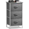 imageSorbus Fabric Dresser for Kids Bedroom  Chest of 6 Drawers Tall Storage Tower Clothing Organizer for Closet for Playroom for Nursery Steel Frame Fabric Bins  Wood Handle GreigeGrey