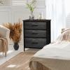 imageSorbus Fabric Dresser for Kids Bedroom  Chest of 6 Drawers Tall Storage Tower Clothing Organizer for Closet for Playroom for Nursery Steel Frame Fabric Bins  Wood Handle GreigeGray Wood