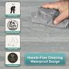 imageSorbus Wood Grain Floor Mats Foam Interlocking Mats Each Tile 1 Square Foot 38Inch Thick Flooring Wood Mat Tiles  Home Office Playroom Basement Trade Show 16 Tiles16 Sq ft Wood Grain  CarbonWood Grain  Gray