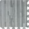 imageSorbus Wood Grain Floor Mats Foam Interlocking Mats Each Tile 1 Square Foot 38Inch Thick Flooring Wood Mat Tiles  Home Office Playroom Basement Trade Show 16 Tiles16 Sq ft Wood Grain  CarbonWood Grain  Gray