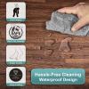 imageSorbus Wood Grain Floor Tiles Foam Mat EVA Interlocking Mats Tile 38Inch Thick Flooring Wood Puzzle Exercise Mats wBorders  Home Playroom Basement Apartment Trade Show Baby DanceWood Grain  Dark