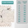 imageSorbus Wood Grain Floor Tiles Foam Mat EVA Interlocking Mats Tile 38Inch Thick Flooring Wood Puzzle Exercise Mats wBorders  Home Playroom Basement Apartment Trade Show Baby DanceTerrazzo