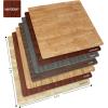 imageSorbus Wood Grain Floor Tiles Foam Mat EVA Interlocking Mats Tile 38Inch Thick Flooring Wood Puzzle Exercise Mats wBorders  Home Playroom Basement Apartment Trade Show Baby DanceWood Grain  Mahogany