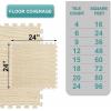 imageSorbus Wood Grain Floor Tiles Foam Mat EVA Interlocking Mats Tile 38Inch Thick Flooring Wood Puzzle Exercise Mats wBorders  Home Playroom Basement Apartment Trade Show Baby DanceLight Pine