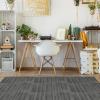 imageSorbus Wood Grain Floor Tiles Foam Mat EVA Interlocking Mats Tile 38Inch Thick Flooring Wood Puzzle Exercise Mats wBorders  Home Playroom Basement Apartment Trade Show Baby DanceWood Grain  Gray