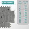 imageSorbus Wood Grain Floor Tiles Foam Mat EVA Interlocking Mats Tile 38Inch Thick Flooring Wood Puzzle Exercise Mats wBorders  Home Playroom Basement Apartment Trade Show Baby DanceWood Grain  Gray