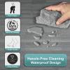 imageSorbus Wood Grain Floor Tiles Foam Mat EVA Interlocking Mats Tile 38Inch Thick Flooring Wood Puzzle Exercise Mats wBorders  Home Playroom Basement Apartment Trade Show Baby DanceWood Grain  Gray