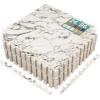 imageSorbus Wood Grain Floor Tiles Foam Mat EVA Interlocking Mats Tile 38Inch Thick Flooring Wood Puzzle Exercise Mats wBorders  Home Playroom Basement Apartment Trade Show Baby DanceWhite Marble