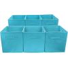 imageSorbus Foldable Storage Cube Basket Bin  Great for Nursery Playroom Closet Home Organization Aqua Pink Orange 18 Pack