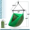 imageSorbus Hanging Hammock Chair  Tree Pod Sensory Swing  Outdoor Camping Cacoon Chair  Collapsible and Lightweight Swings  Swinging Rocker Chairs for Camp Travel Hiking Tent Porch 500 lb MaxGreen