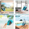 imageSorbus Hanging Hammock Chair  Tree Pod Sensory Swing  Outdoor Camping Cacoon Chair  Collapsible and Lightweight Swings  Swinging Rocker Chairs for Camp Travel Hiking Tent Porch 500 lb MaxBlue