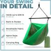 imageSorbus Hanging Hammock Chair  Tree Pod Sensory Swing  Outdoor Camping Cacoon Chair  Collapsible and Lightweight Swings  Swinging Rocker Chairs for Camp Travel Hiking Tent Porch 500 lb MaxGreen