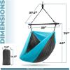imageSorbus Hanging Hammock Chair  Tree Pod Sensory Swing  Outdoor Camping Cacoon Chair  Collapsible and Lightweight Swings  Swinging Rocker Chairs for Camp Travel Hiking Tent Porch 500 lb MaxBlue
