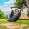 imageSorbus Hanging Hammock Chair  Tree Pod Sensory Swing  Outdoor Camping Cacoon Chair  Collapsible and Lightweight Swings  Swinging Rocker Chairs for Camp Travel Hiking Tent Porch 500 lb MaxBlack