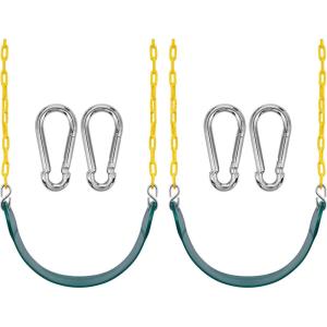 imageSorbus Baby Swing  High Back Full Toddler Swing Bucket Swing for Infants and Toddlers with Coated Chains Fully Assembled Swing Set Accessories  Durable and Comfortable  Ages 6 Months and Up2 Swing Seats