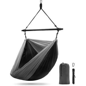 imageSorbus Hanging Hammock Chair  Tree Pod Sensory Swing  Outdoor Camping Cacoon Chair  Collapsible and Lightweight Swings  Swinging Rocker Chairs for Camp Travel Hiking Tent Porch 500 lb MaxBlack