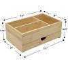 imageSorbus Storage Drawer Organizer for Office Desk top Countertop Storage Bamboo Wood Organization for Office Makeup Cosmetics Skincare Supplies Vanity Bathroom etc