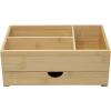 imageSorbus Storage Drawer Organizer for Office Desk top Countertop Storage Bamboo Wood Organization for Office Makeup Cosmetics Skincare Supplies Vanity Bathroom etc