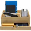 imageSorbus Storage Drawer Organizer for Office Desk top Countertop Storage Bamboo Wood Organization for Office Makeup Cosmetics Skincare Supplies Vanity Bathroom etc