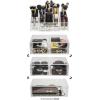 imageSorbus Acrylic Cosmetics Makeup and Jewelry Storage Case Display Sets  Interlocking Drawers to Create Your Own Specially Designed Makeup Counter  Stackable and Interchangeable ClearClear