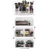 imageSorbus Acrylic Cosmetics Makeup and Jewelry Storage Case Display Sets  Interlocking Drawers to Create Your Own Specially Designed Makeup Counter  Stackable and Interchangeable ClearClear
