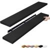 imageSorbus Floating Shelves for Wall  55 Inch ExtraLong Bathroom Shelves Wall Decor for Bedroom Kitchen Living Room Book Storage  Mounted Floating Shelf with Hidden Brackets White 2 PackBlack