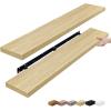imageSorbus Floating Shelves for Wall  55 Inch ExtraLong Bathroom Shelves Wall Decor for Bedroom Kitchen Living Room Book Storage  Mounted Floating Shelf with Hidden Brackets White 2 PackMaple Wood