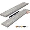 imageSorbus Floating Shelves for Wall  55 Inch ExtraLong Bathroom Shelves Wall Decor for Bedroom Kitchen Living Room Book Storage  Mounted Floating Shelf with Hidden Brackets White 2 PackGrey