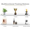 imageSorbus Floating Shelves for Wall  55 Inch ExtraLong Bathroom Shelves Wall Decor for Bedroom Kitchen Living Room Book Storage  Mounted Floating Shelf with Hidden Brackets White 2 PackWhite