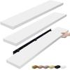 imageSorbus Floating Shelves for Wall  55 Inch ExtraLong Bathroom Shelves Wall Decor for Bedroom Kitchen Living Room Book Storage  Mounted Floating Shelf with Hidden Brackets White 2 PackWhite