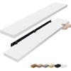 imageSorbus Floating Shelves for Wall  55 Inch ExtraLong Bathroom Shelves Wall Decor for Bedroom Kitchen Living Room Book Storage  Mounted Floating Shelf with Hidden Brackets White 2 PackWhite