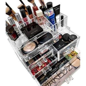 imageSorbus Acrylic Cosmetics Makeup and Jewelry Storage Case Display Sets Interlocking Drawers to Create Your Own Specially Designed Makeup Counter Stackable and Interchangeable by Sorbus