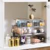 imageSorbus Fridge Drawers  Clear Stackable Pull Out Refrigerator Organizer Bins  Food Storage Containers for Kitchen Freezer Vanity ampamp Fridge 6 Pack  1 Large 2 Small Stackable Drawer Bins