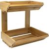 imageSorbus Bamboo Fruit Vegetable Basket Kitchen Counter Stand 2 Tier Rack Home Storage Tiered Bowl Display Tray Holder for Bread Fruit Vegetables ampamp Snacks