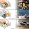 imageSorbus Medium Clear Storage Drawers 6 Pack  Stackable Organizer Drawers for Fridge Pantry Kitchen  PullOut Storage Bins with Handles Slide Out Acrylic Drawers2 Pack